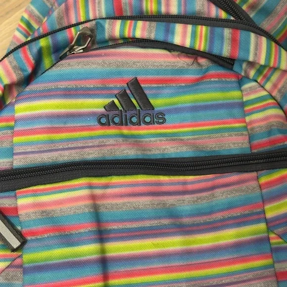 Adidas Colorful Kids' Multicolor Striped Backpack - Picture 3 of 5